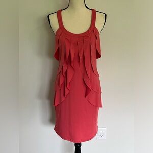 Papillon Coral scalloped dress